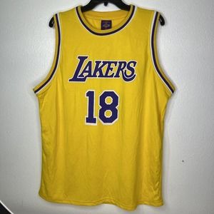 Lakers Bibigo Foods RARE #18 PROMOTIONAL PROMO Jersey Authentic Swingman LA NBA